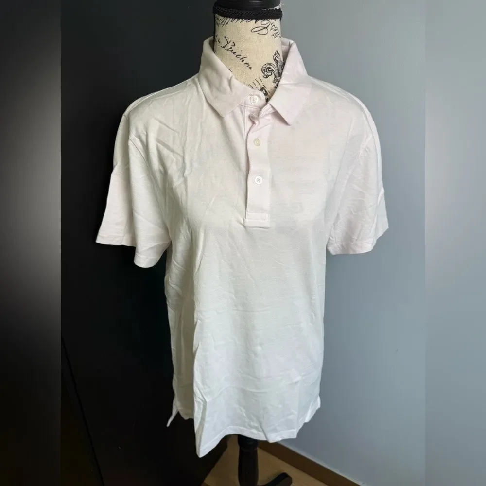 J.Crew Sueded cotton polo shirt NWT Size S